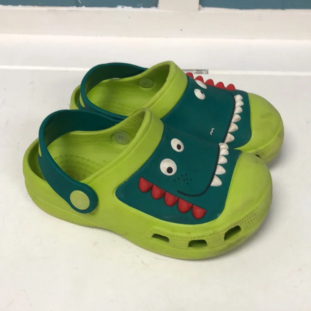 Children Territory kids slipper Dinosaur rubber‎ water shoes sandals size 2